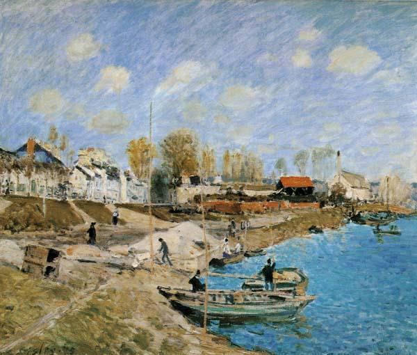 Alfred Sisley Sand on the Quayside,Port Marly